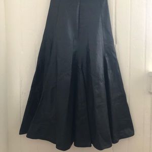 Leather Midi Skirt